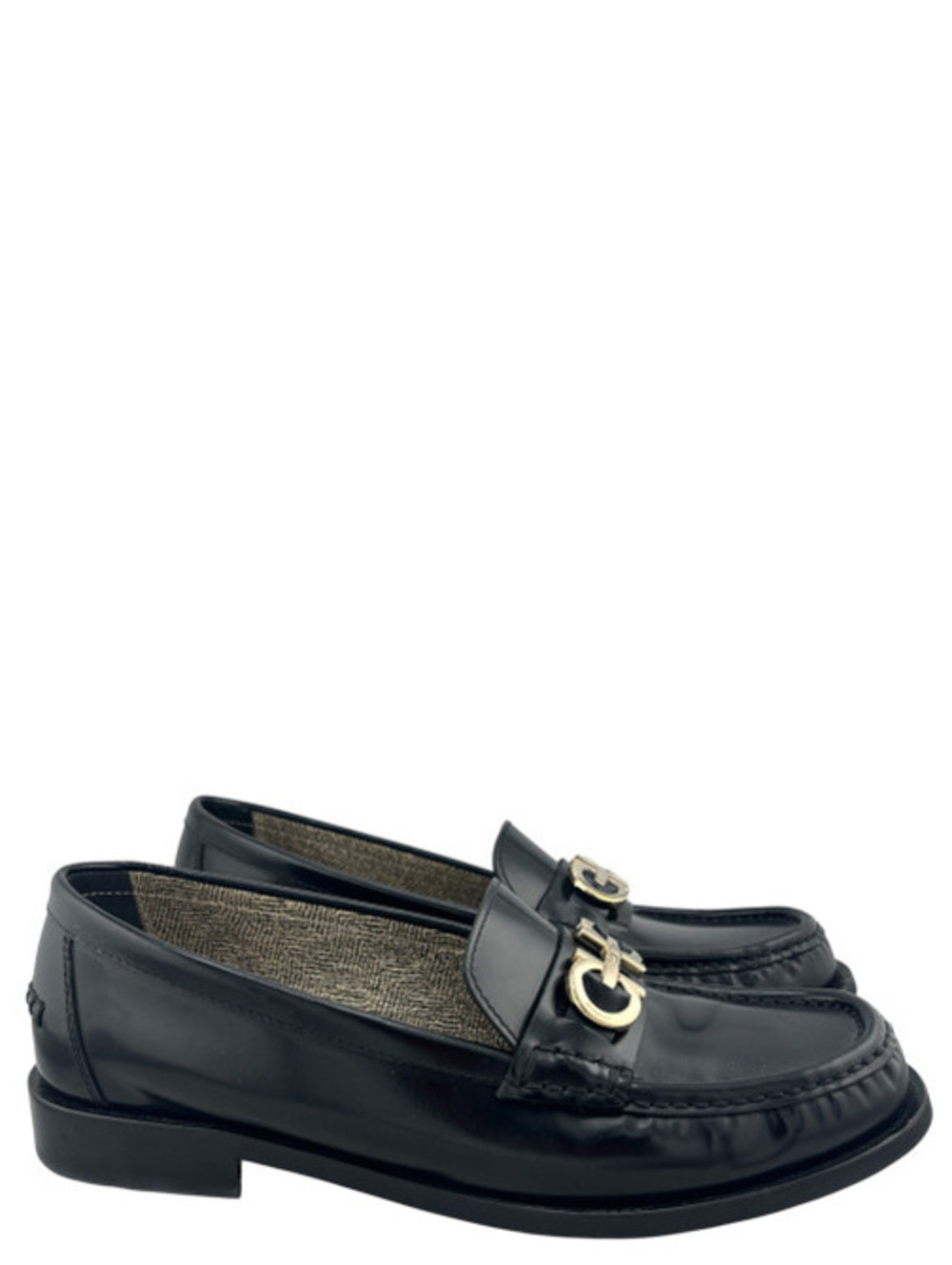 Salvatore Ferragamo Gancini Leather Loafers